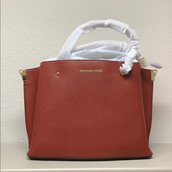 Arielle Large Pebbled Leather Satchel - Picture 1 of 6